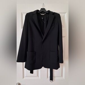 White House Black Market Black Crewneck Shell